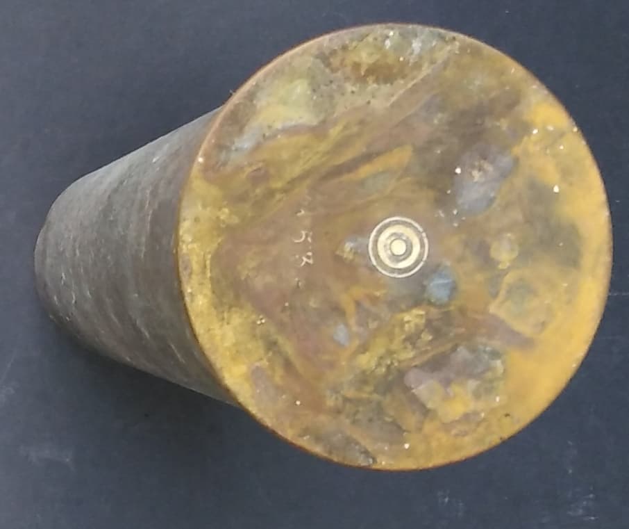 British WW11 25 Pounder Brass Shell Case